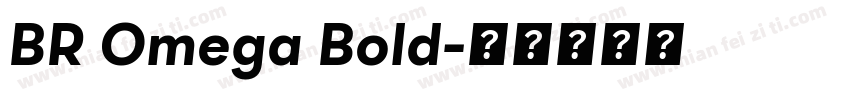 BR Omega Bold字体转换